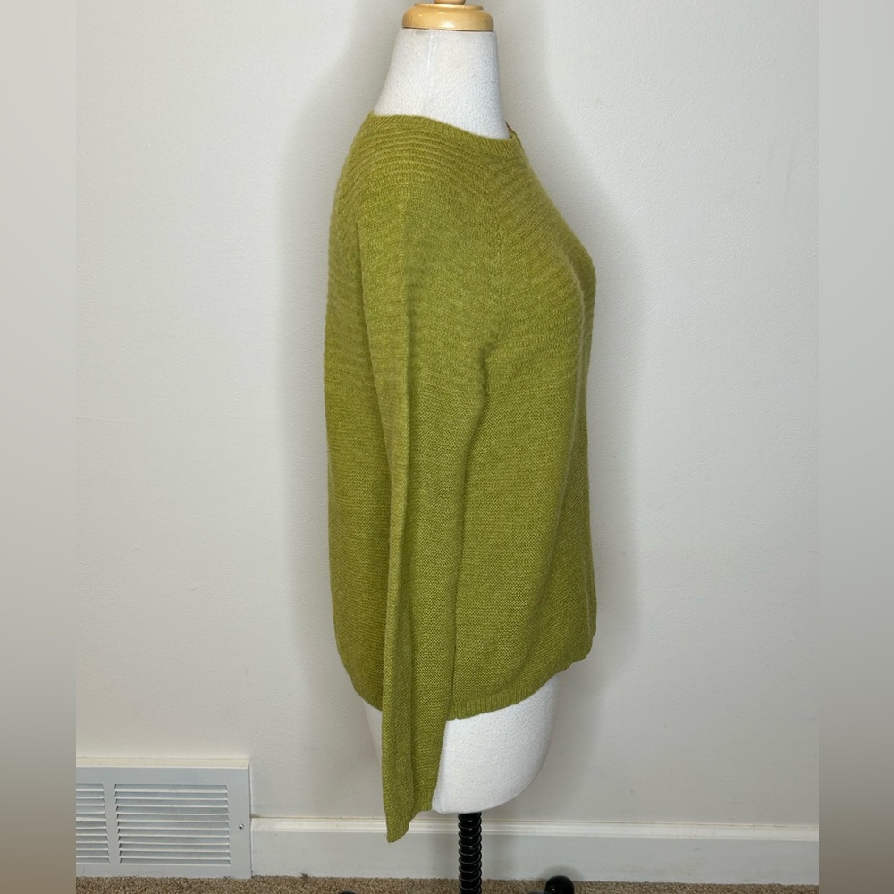 Tabitha Webb Lambswool Blend Green Button-Accent … - image 3